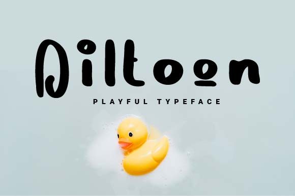Diltoon: A Balanced Display Font for Modern Design Projects