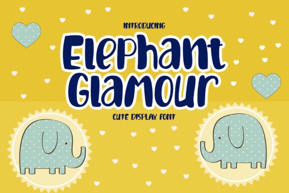 Elephant Glamour: A Playful and Authentic Display Font for Creative Projects