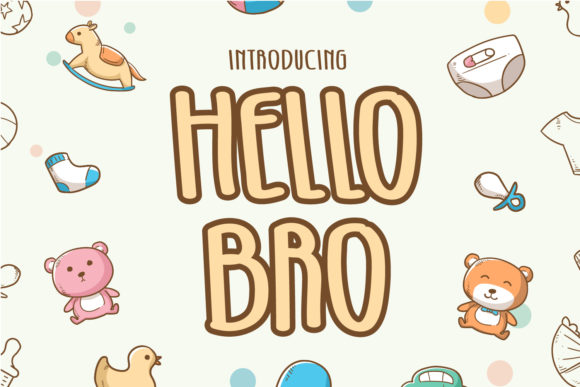 Hello Bro Font for Trendy Designs