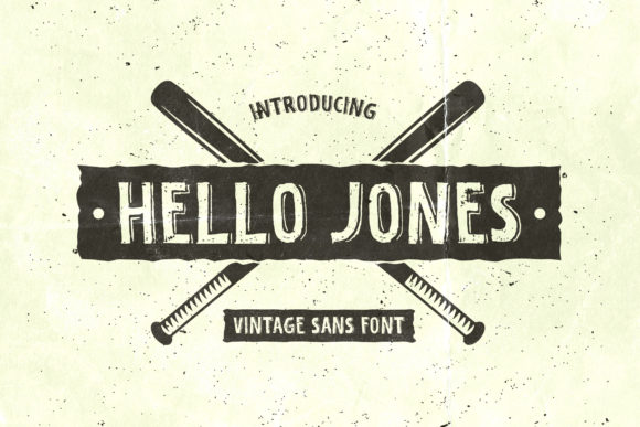 Hello Jones: A Unique Vintage-Styled Display Font for Creative Projects