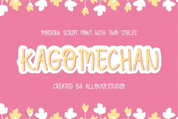 Kagomechan: A Fun and Quirky Font for Children-Themed Designs