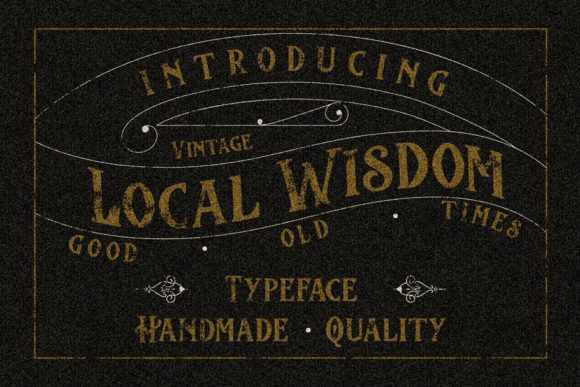 Local Wisdom Font for Vintage Designs