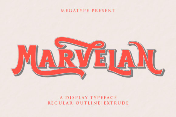 Marvelan: A Bold and Unique Display Font for Branding and Design