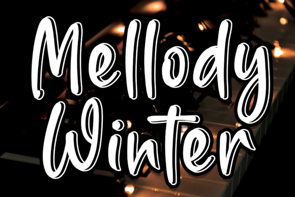 Mellody Winter: A Trendy and Cute Display Font for Modern Design
