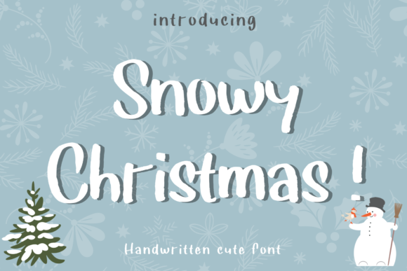 Snowy Christmas: A Versatile Display Font for Modern Designers and Creators