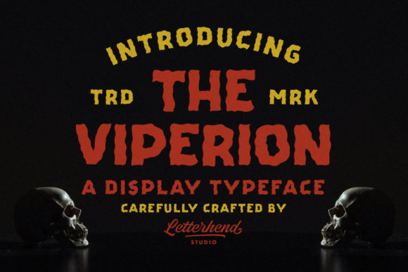 The Viperion: A Bold and Spooky Display Font That Transforms Design