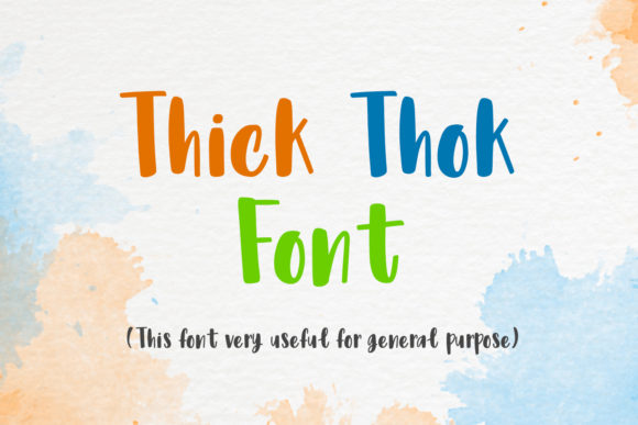 Thick Thok: A Vibrant Display Font for Bold Creativity