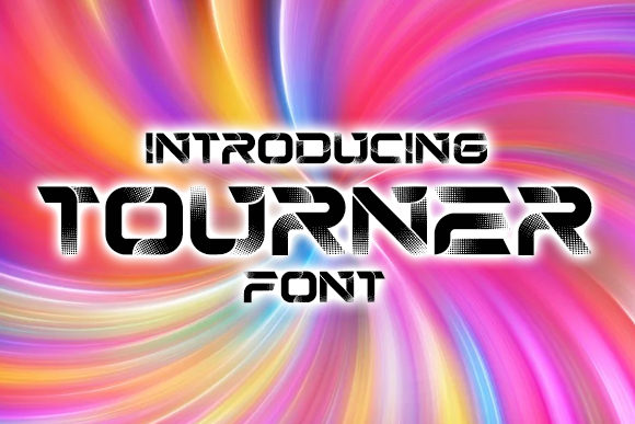Tourner Font: A Techno Display Font for Modern Design Projects