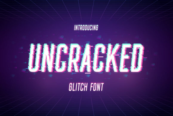 Uncracked: A Unique Glitch Style Font for Creative Projects